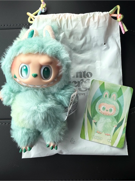 Labubu Other - Labubu authentic from pop mart Serenity Mint Green Plush Monster Figurine